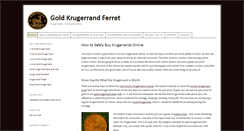 Desktop Screenshot of goldkrugerrandferret.com